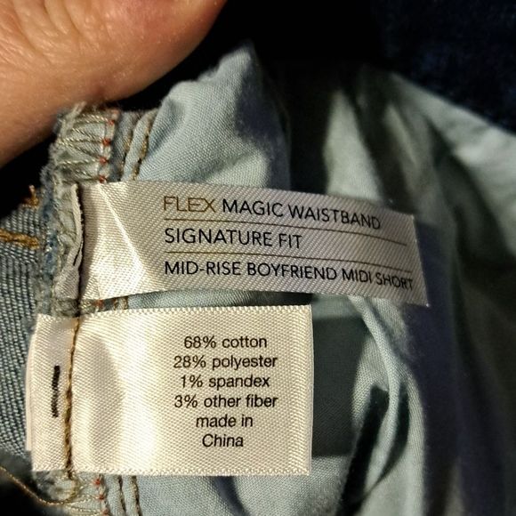 Lane Bryant mid rise Boyfriend Midi jean shorts size 18 - Picture 3 of 5